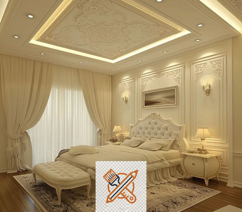 ديكورات غرف نوم جبس بورد