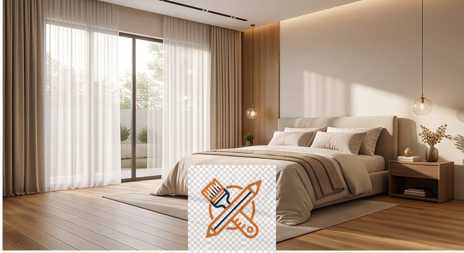 تشطيب احترافي لأرضيات الباركيه داخل فيلا حديثة.