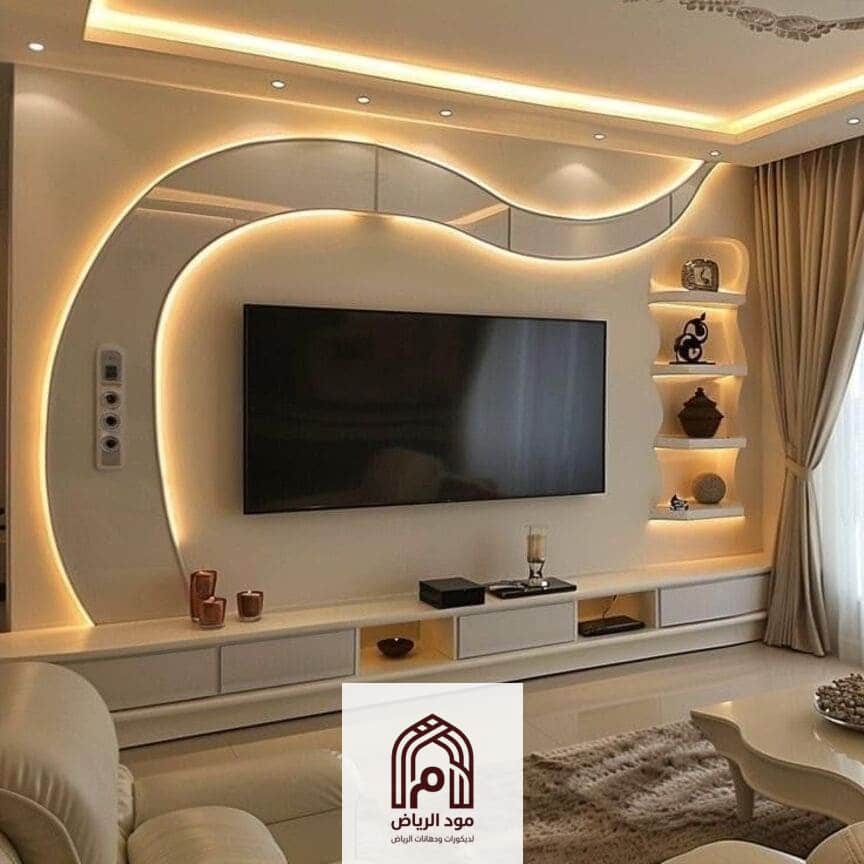 ديكورات تلفزيون جبس بورد